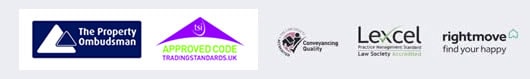 The Property Ombudsman, Trading Standards Approved Code, Conveyancing Quality, Lexcel and Rightmove accreditations